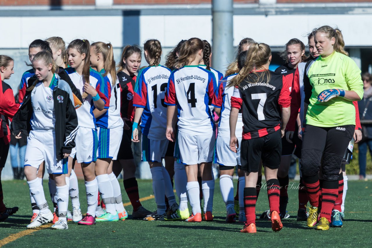 Bild 121 - B-Juniorinnen SV Henstedt Ulzburg - SG Weststeinburg : Ergebnis: 4:0